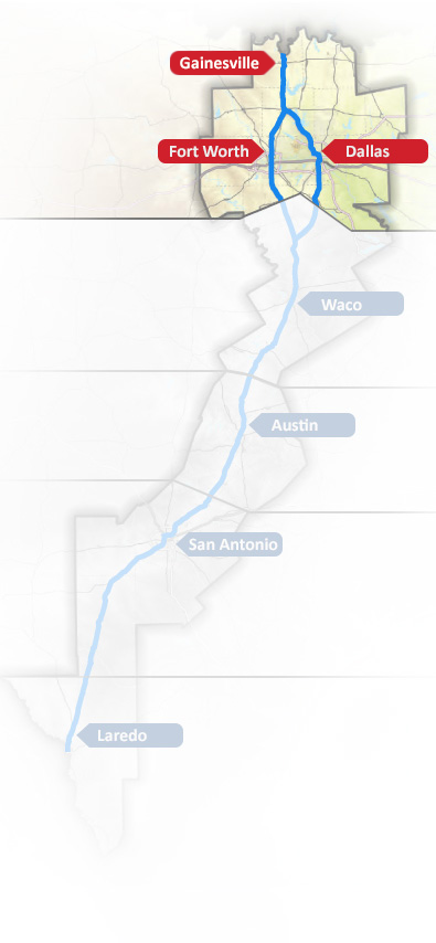 North Map - Fort Worth and Dallas