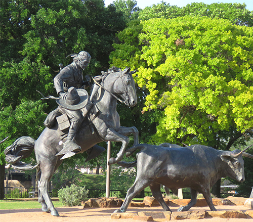 Vaqueros Chisolm Trail marker